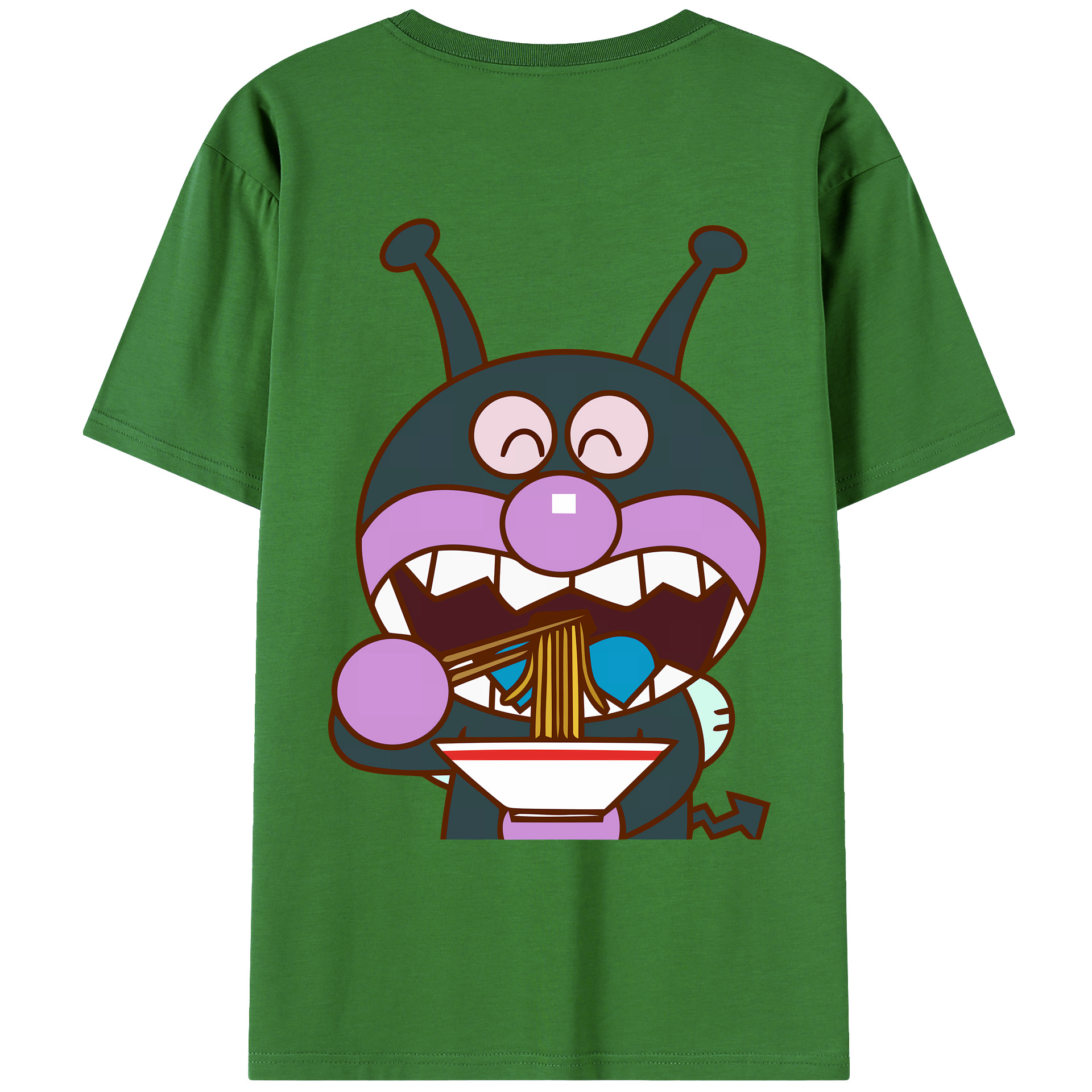 （画像用） アンパンマン Anpanman レディース半袖Tシャツ(バックプリント)